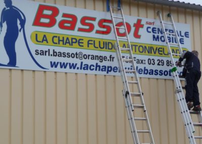 Enseigne bandeau entreprise BASSOT